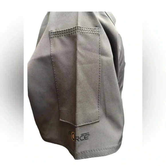 Carhartt Short Sleeve Pewter Scrub Top  Size Small - Picture 6 of 11